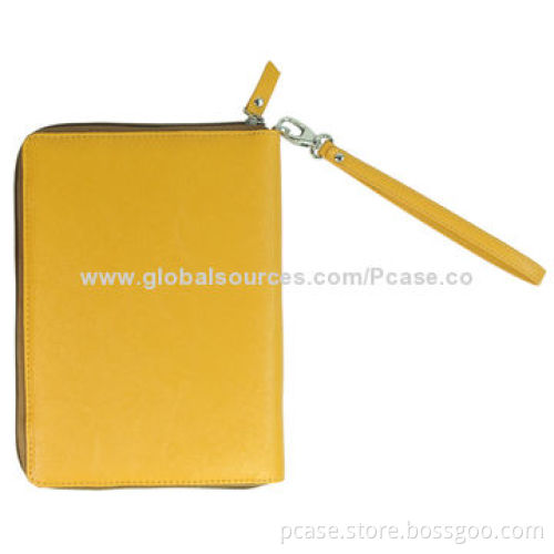 Zipper Briefcase Type PU Leather Case for iPad Mini, with Credit Card Pockets Inside